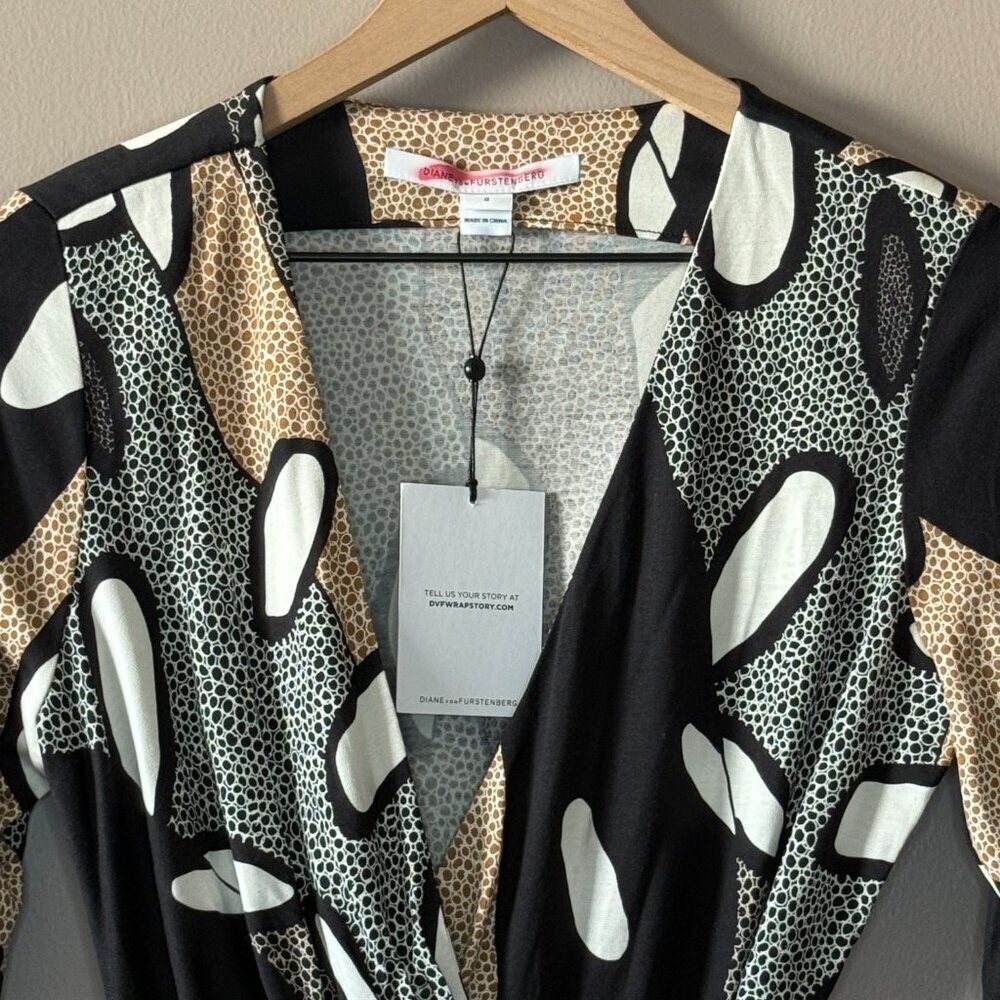 Women's 8 NWT Diane Von Furstenberg Elizabel Wrap Dress - Picture 4 of 10